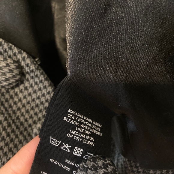 H&M Dark Grey Houndstooth Vest Size 10 - Picture 3 of 3